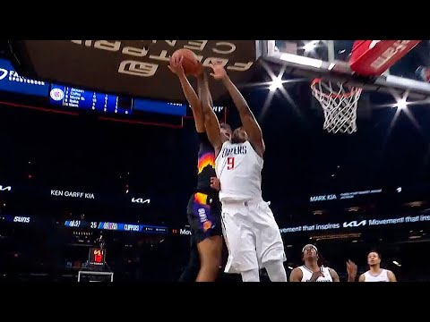 Serge Ibaka Denies Cam Johnson's Dunk Attempt 🚫