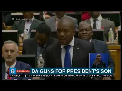 DA guns for the President's son