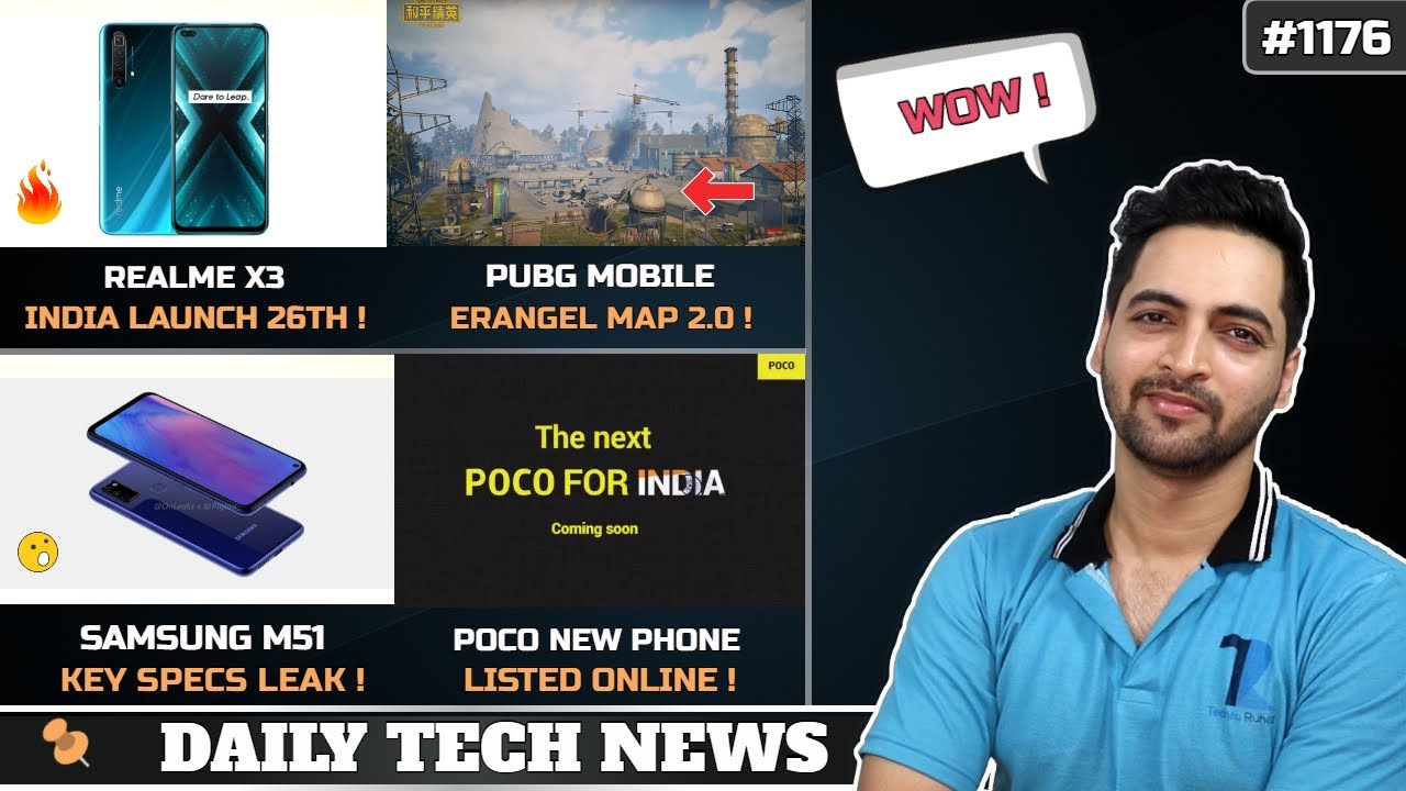 Realme X3 26th June,New POCO Phone,PUBG Mobile Erangel 2.0,Samsung M51 Specs,Google Amitabh Bachchan