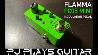 Video thumbnail for Flamma FC05 Mini Modulation Pedal Demo and Review by Medins Make Music