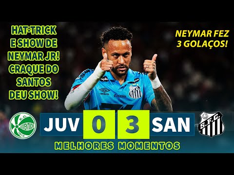 HAT-TRICK E SHOW DE NEYMAR JR | Juventude 0 x 3 Santos | Melhores Momentos (COMPLETO) | 03/12/2025