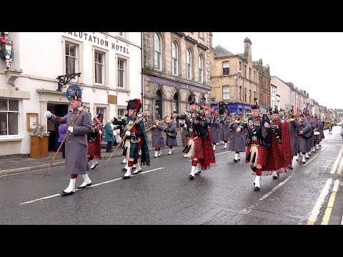 Farewell to Gibraltar by SCOTS Pipes & Drums and combined Royal Regiment of Scotland bands