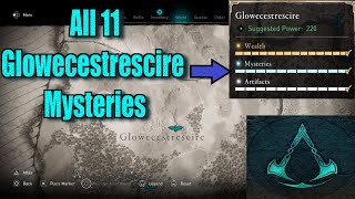 Assassin's Creed Valhalla All Glowecestrescire Mysteries Locations guide