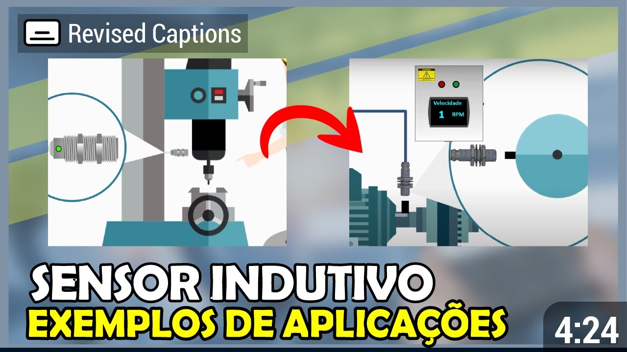Sensor Indutivo: Exemplos de Aplicações. | Legendado.