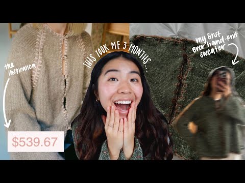 recreating a $500 hand knit sweater (it took me 3 months...)