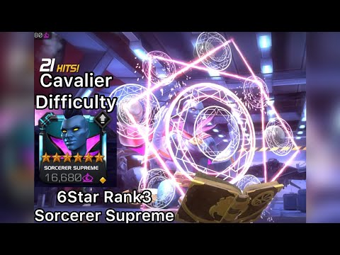 6 Star Rank 3 Sorcerer Supreme VS New Mystic Node, Cavalier Difficulty! Marvel Contest Champions
