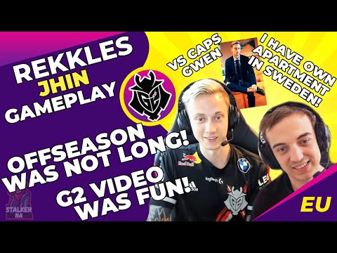 G2 Rekkles Talks - I Have Sivir Addiction 😍 G2 Video Was FUN To Do! | INSANE Game vs CAPS GWEN