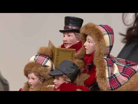 Cantanti di Natale di Dickens in Sleigh di Valerie su QVC