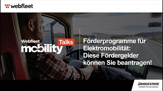 Mobility Talks: Förderprogramme für Elektromobilität - Diese Fördergel