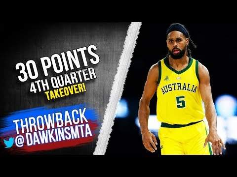 Patty Mills Full Highlights 2019.08.24 Boomers vs USA - 30 Pts, 4th QTR TakeOver!