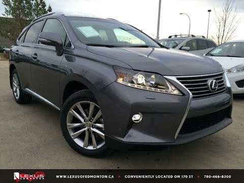 New Grey 2015 Lexus RX 350 AWD Sportdesign Touring Package Review Central Edmonton