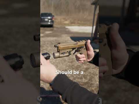 Schallgedämpfte Beretta mit Unterschallmunition