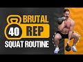 SHOCK Your Legs! [40 Rep Kettlebell Squat Workout]
