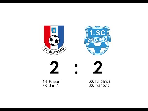 SESTŘIH | MSFL | 32. kolo | FK Blansko - 1.SC Znojmo FK | 2:2