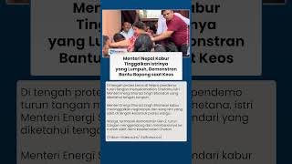 Menteri Nepal Kabur Tinggalkan Istrinya yang Lumpuh di Tengah Kisruh, Demonstran Bantu Evakuasi