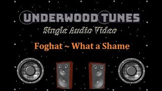 Foghat ~ What a Shame ~ 1973 ~ Single Audio Video