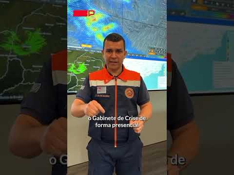 Alerta da Defesa Civil do Estado de São Paulo de ciclone extratropical sexta-feira (7) e sábado (8)