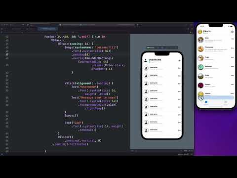 SwiftUI Firebase Chat 05  Creating Template Messages View