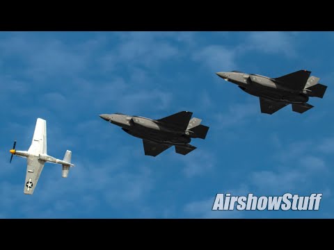 Special Heritage Flight Formation Arrival and Jet Flybys - EAA AirVenture Oshkosh 2022