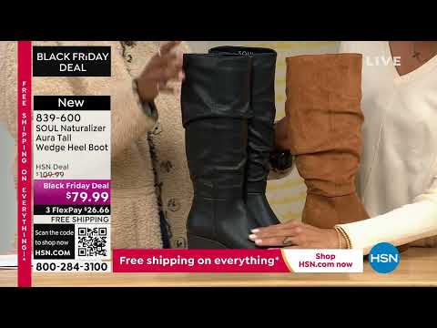 SOUL Naturalizer Aura Tall Wedge Heel Boot