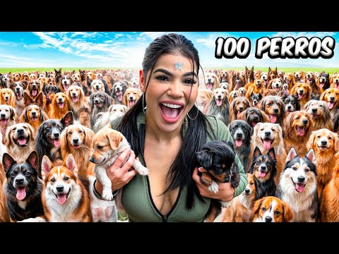 ADOPTÉ 100 PERROS en MI CASA!