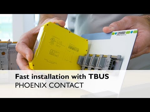 Fast installation of motor starters with TBUS connectors