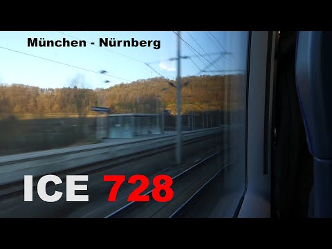 [300 km/h] Im ICE 3 von München nach Nürnberg | ICE 728 ungekürzt