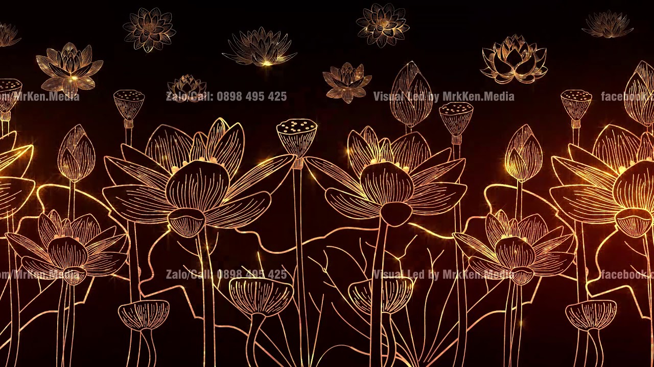 035 - Hoa Sen Gold Lấp Lánh