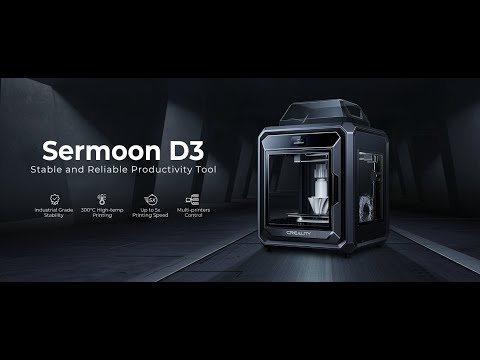 3D spausdintuvas Creality Sermoon D3 video