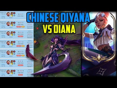 Beifeng (BEST Qiyana WOLRD) vs Diana (HARDEST MATCHUP)