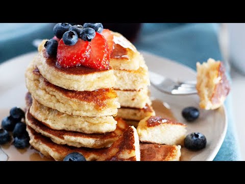 Banana Almond Flour Pancakes with Almond Milk