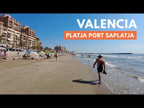 Valencia Beach Walk 2023 - Platja Port Saplatja / SPAIN