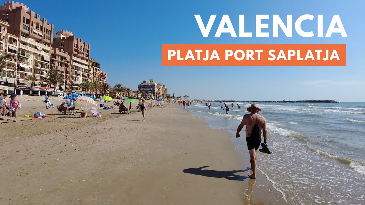 Valencia Beach Walk 2023 - Platja Port Saplatja / SPAIN