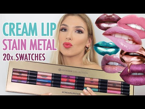 Novos Cream Lip Stain Metal Experimentei Todos Swatches
