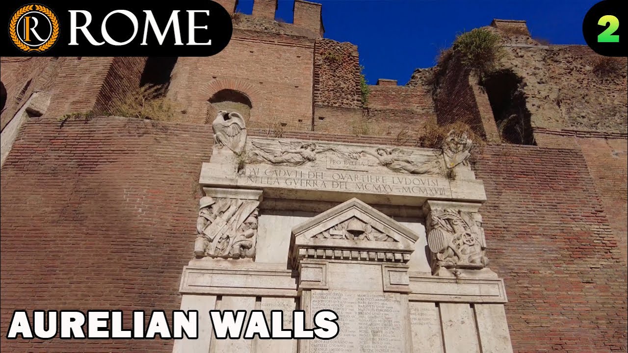 Rome guided tour ➧ Aurelian Walls (2) [4K Ultra HD]