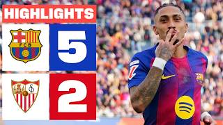 Download lagu FC BARCELONA 5 -  2 SEVILLA FC | HIGHLIGHTS LALIGA EA SPORTS mp3
