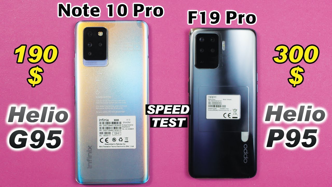 infinix Note 10 Pro vs Oppo F19 Speed Test & Rendering Test!