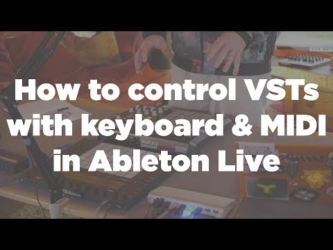 How to set up a VST with keyboard or MIDI control in Ableton (using Drumazon in this example)