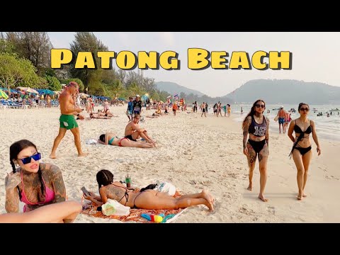 【🇹🇭 4K】Phuket 2023 Patong Beach - Walking Tour Thailand