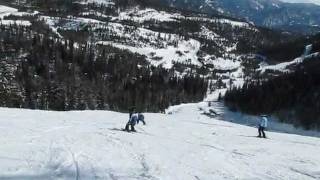 preview picture of video 'Big Sky Ski Resort - Big Horn Trail with the Burkes'