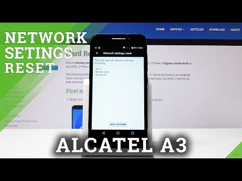 How to Reset Network Settings in ALCATEL A3 - Restore Network Configuration