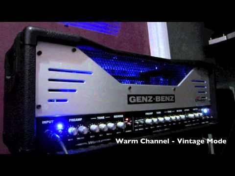 GENZ BENZ EL DIABLO 100 Warm Channel (Clean and Vintage) Strat Demo