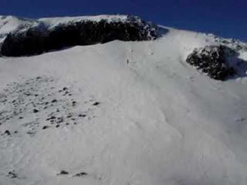 James's bombing out of Hamiltons Face (Double Black Diamond)