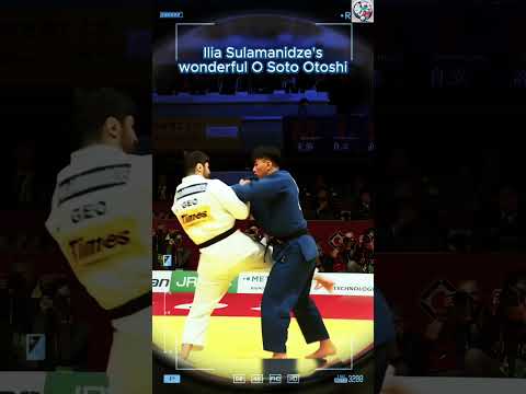 Ilia Sulamanidze's Judo Magic: The Wonderful O Soto Otoshi That Dazzles! ✨ #shorts #judo