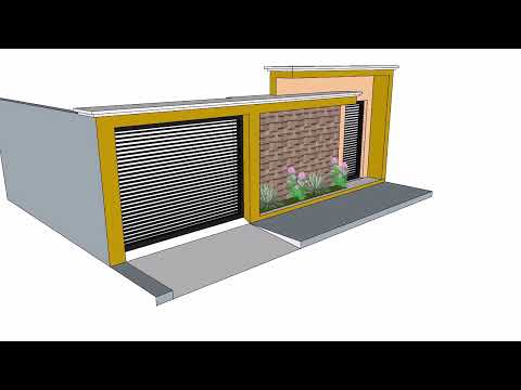 fachada Muro, simples e moderno