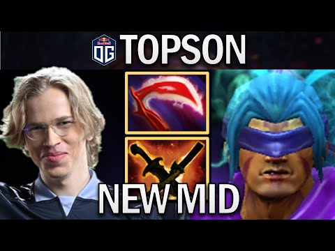 OG.TOPSON ANTI-MAGE - NEW MIDLANE - DOTA 2 7.29 GAMEPLAY
