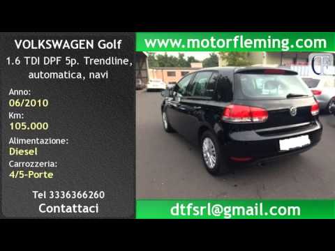 Roma, VOLKSWAGEN Golf 1.6 TDI DPF 5p. Trendline, automatica, navi