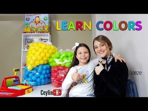 Gamze ablamdan top havuzu satın aldım. My Ball Pool Learn colors wheels on the bus finger family