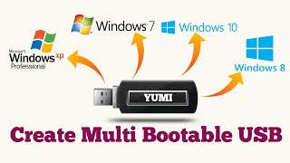 Create Multi Bootable USB from ISO With Yumi On Windows| Windows xp,7,8,10 | Hindi