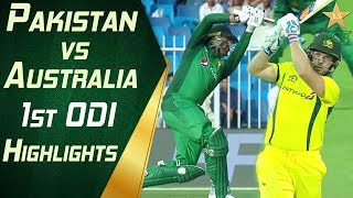 Pakistan Vs Australia 2019  1st ODI  Highlights  P